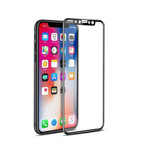 AussieSuperStore Homeware Supplies iPhone X Tempered Glass 3D Full Screen Protector Black MOBI10PALLGLASSBLK